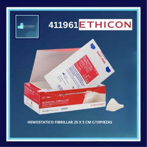 SURGICEL FIBRILLAR 411961 2.5 X 5 CM ETHICON